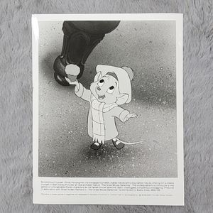 Vintage Original Still Photo of Disney's "The Great Mouse Detective" 1986. Black